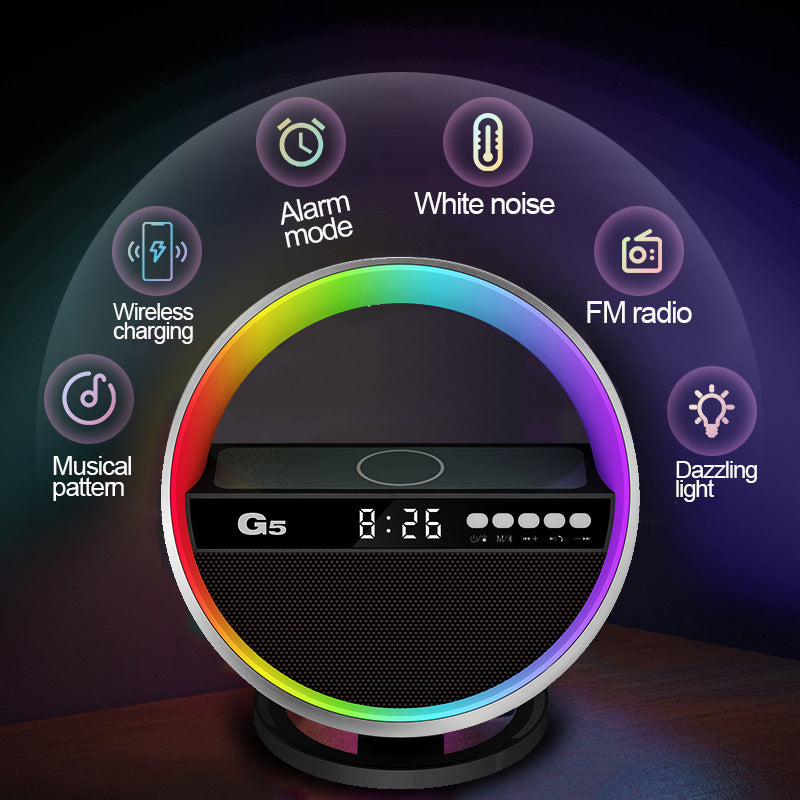 Multifunction RGB Night Light Wireless Charger with Speaker - ForViva